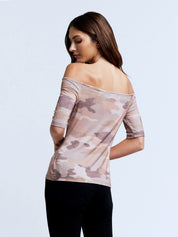 SUZIE SS OFF SHLD CAMO