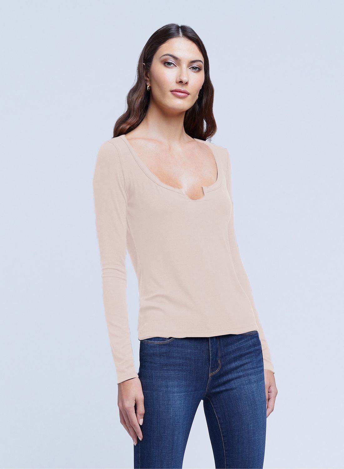 DOROTHY LS NOTCHED NK