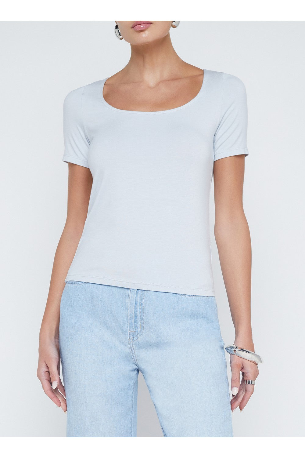 ALVA SS UNECK TOP