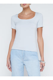 ALVA SS UNECK TOP