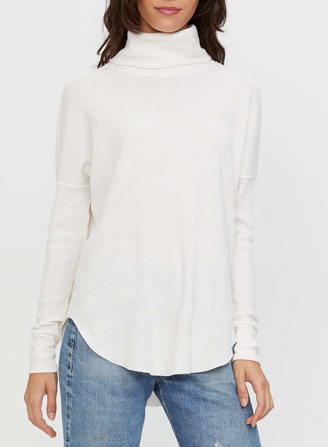 MARCY COWL SHIRTTAIL TUNIC