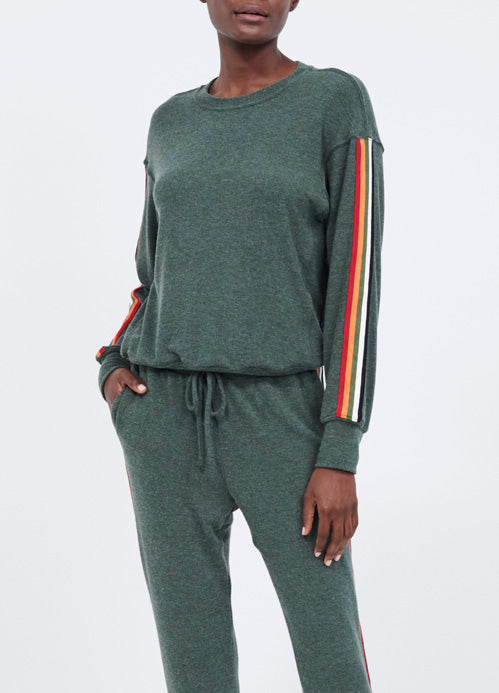 GIGI LS PULLOVER WSTRIPE