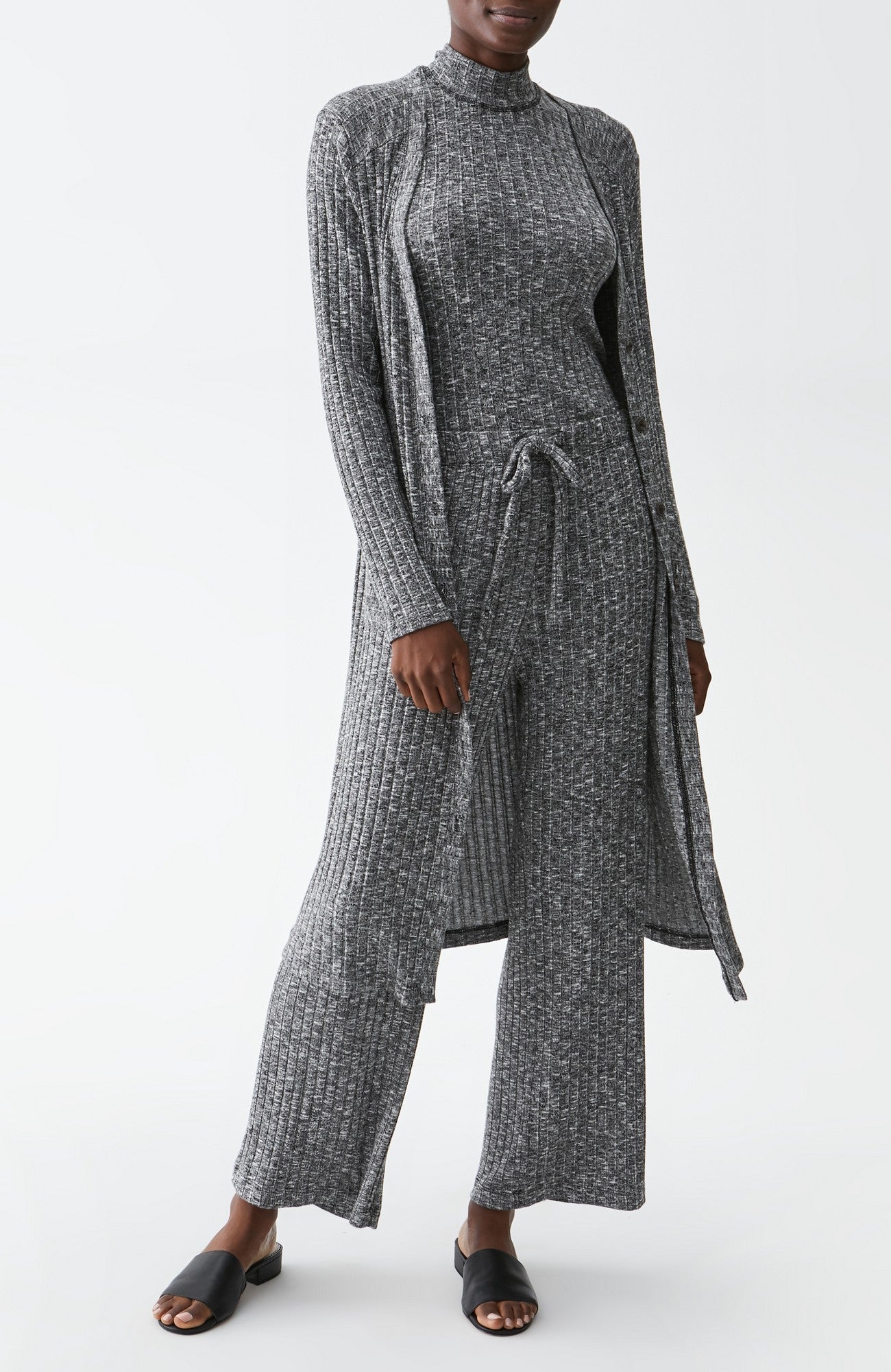 ELLA LS VNECK LONG CARDIGAN