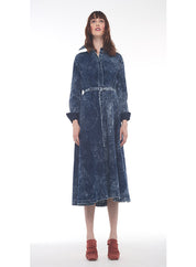 BOYFRIEND NK SHIRT A LINE DRESS TO MIDCALF