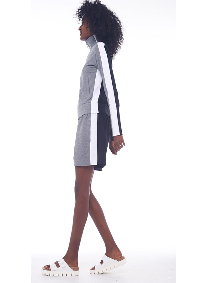SIDE STRIPE  BOYFRIEND ELEPHANT SWEATSHORT