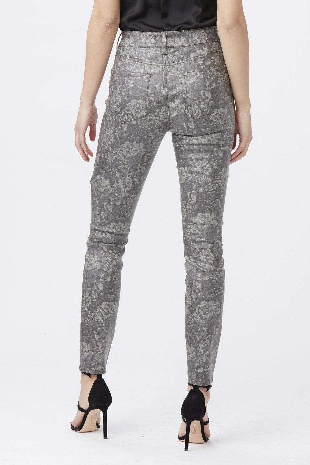 HOXTON ULTRA SKINNY  DARK FLORAL LUXE COATING