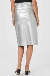 MEADOW MIDI SKIRT W EXPOSED BUTTONFLY + JOLENE PO