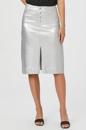 MEADOW MIDI SKIRT W EXPOSED BUTTONFLY + JOLENE PO