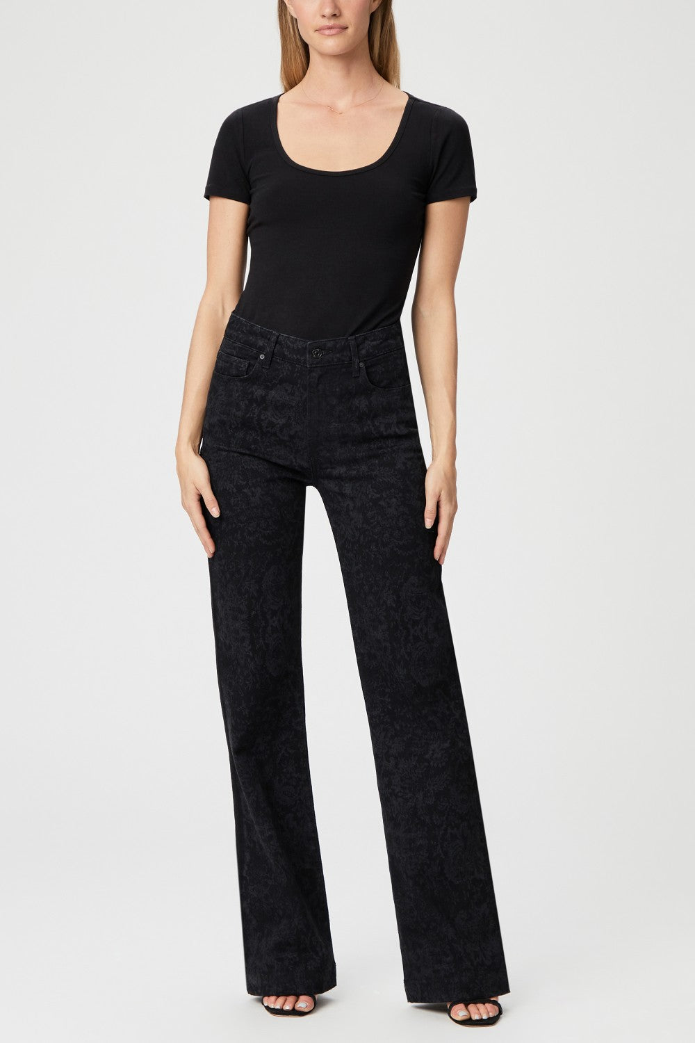 LEENAH  BLACK LASER FLORAL