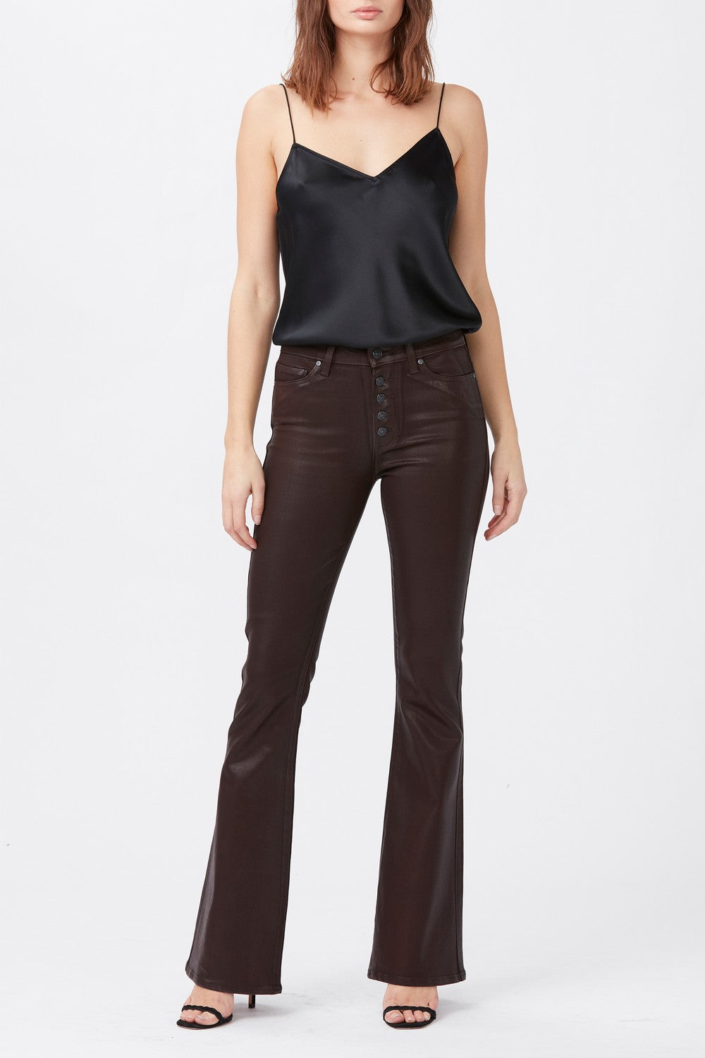 HIGH RISE LOU LOU W EXPOSED BUTTONFLY  CHICORY L