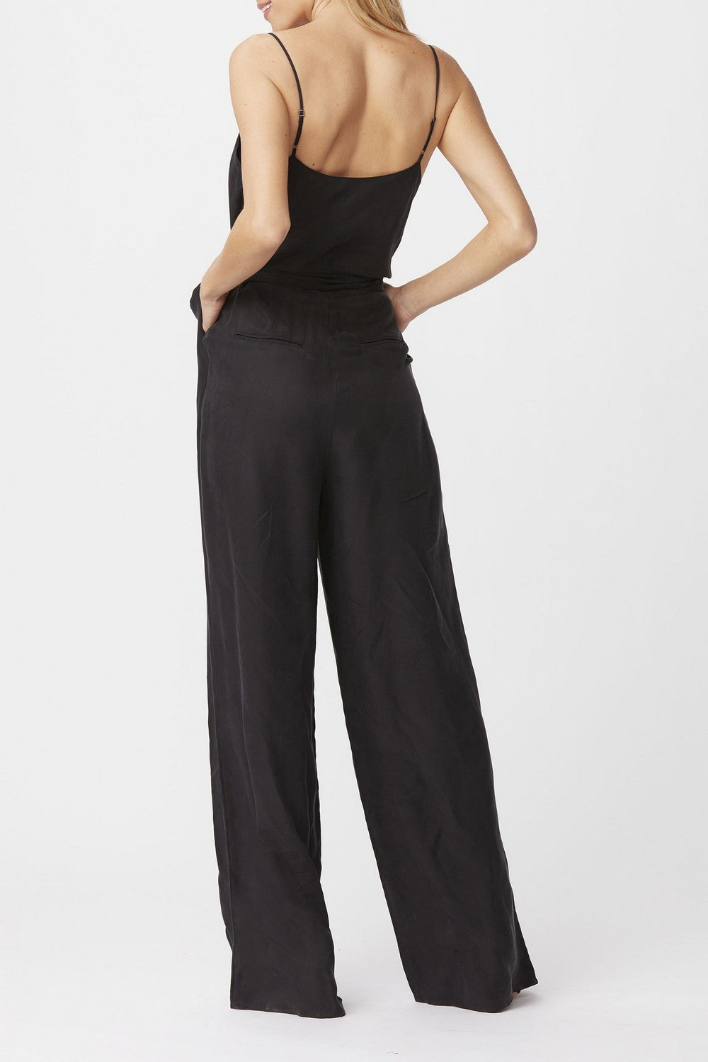 GIOVANNA WIDE LEG JUMPSUIT  BLACK