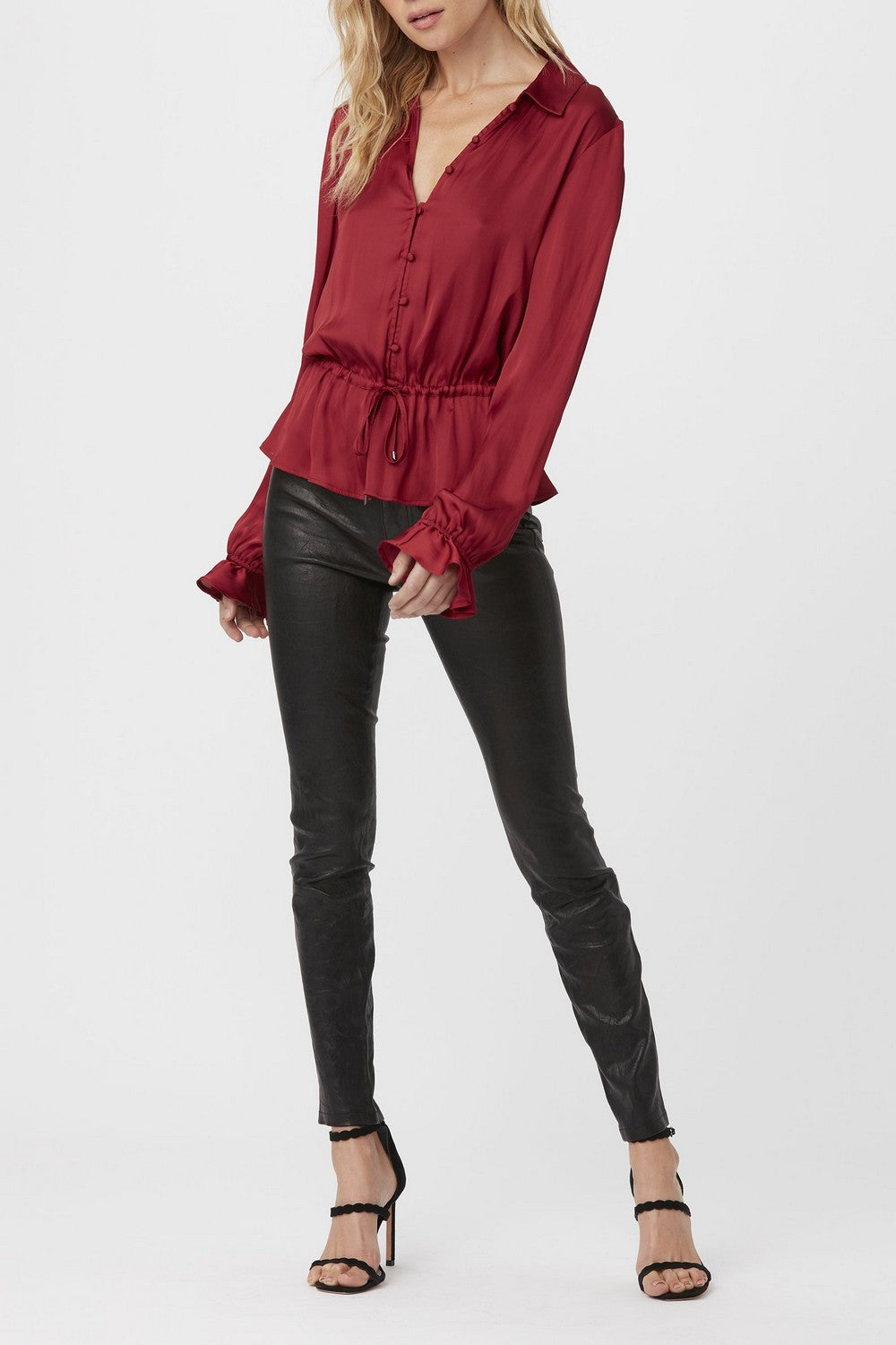 KENDALLE TOP  DEEP GARNET