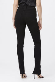 CONSTANCE SKINNY W WELT POCKETS + SLIT  BLACK SH