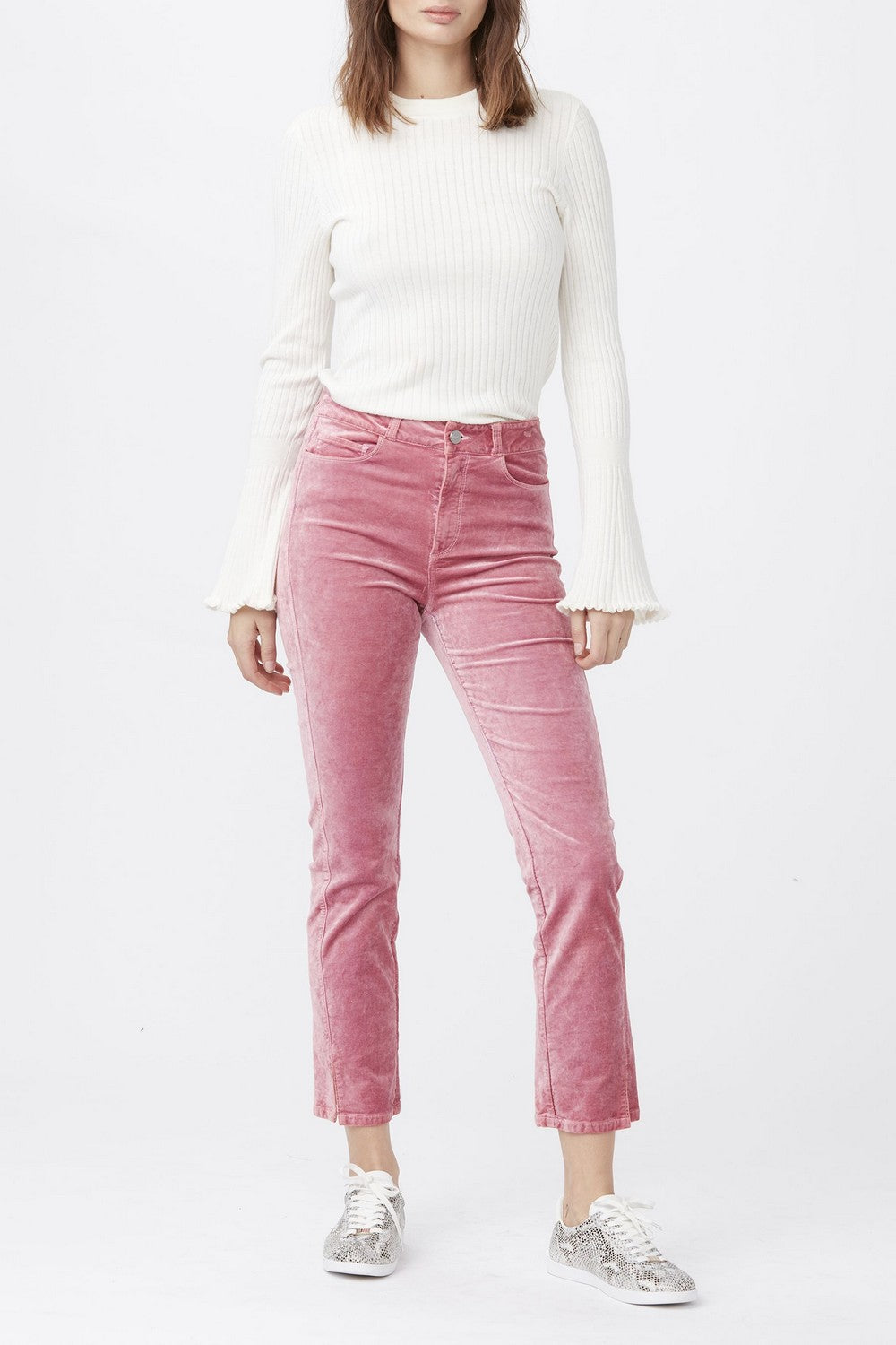 CINDY W TWISTED SEAM + SLIT  MUTED MAUVE