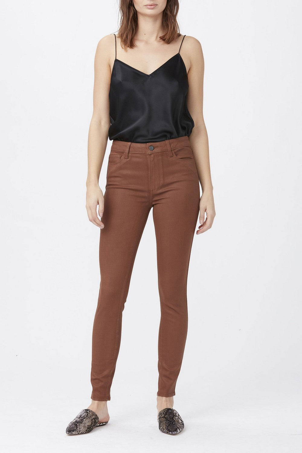 HIGH RISE MUSE  COGNAC LUXE COATING