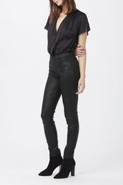 HOXTON ULTRA SKINNY PULL ON  BLACK FOG LUXE COATI