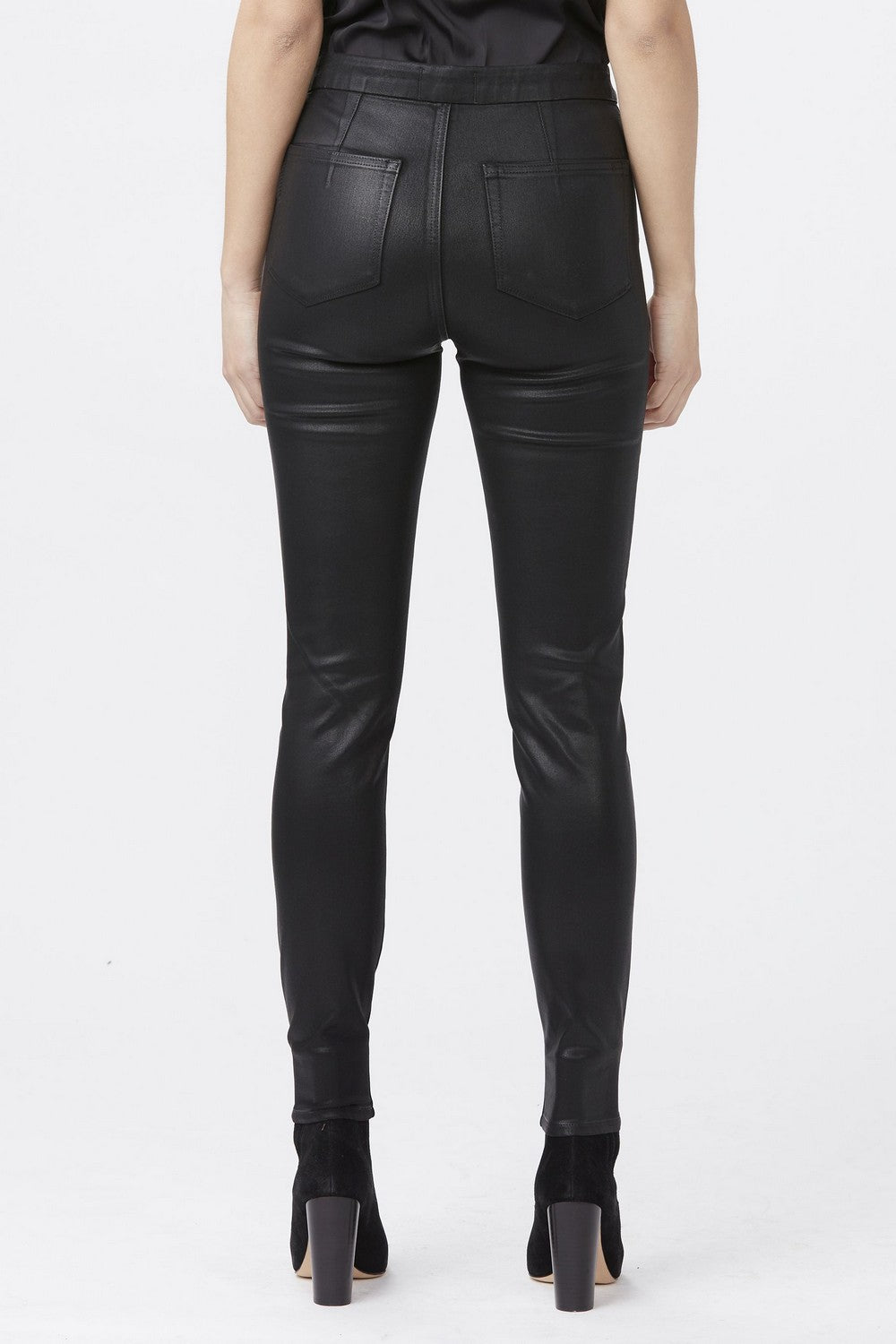 HOXTON ULTRA SKINNY PULL ON  BLACK FOG LUXE COATI