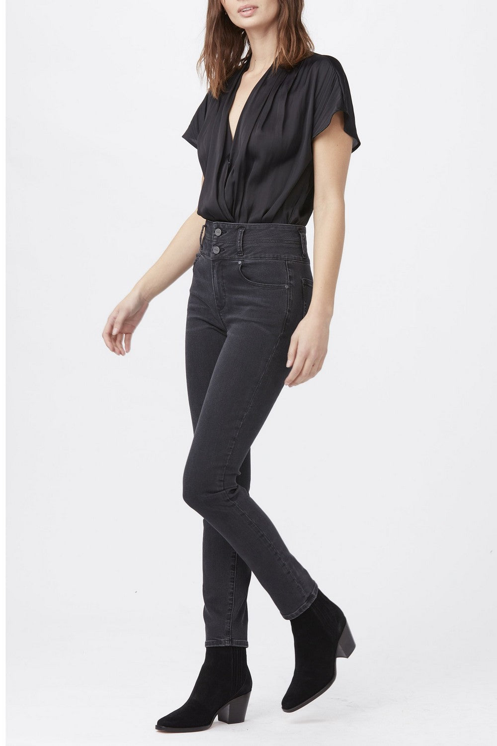 MARGOT SKINNY W DOUBLE WAISTBAND  EVENING WILLOW