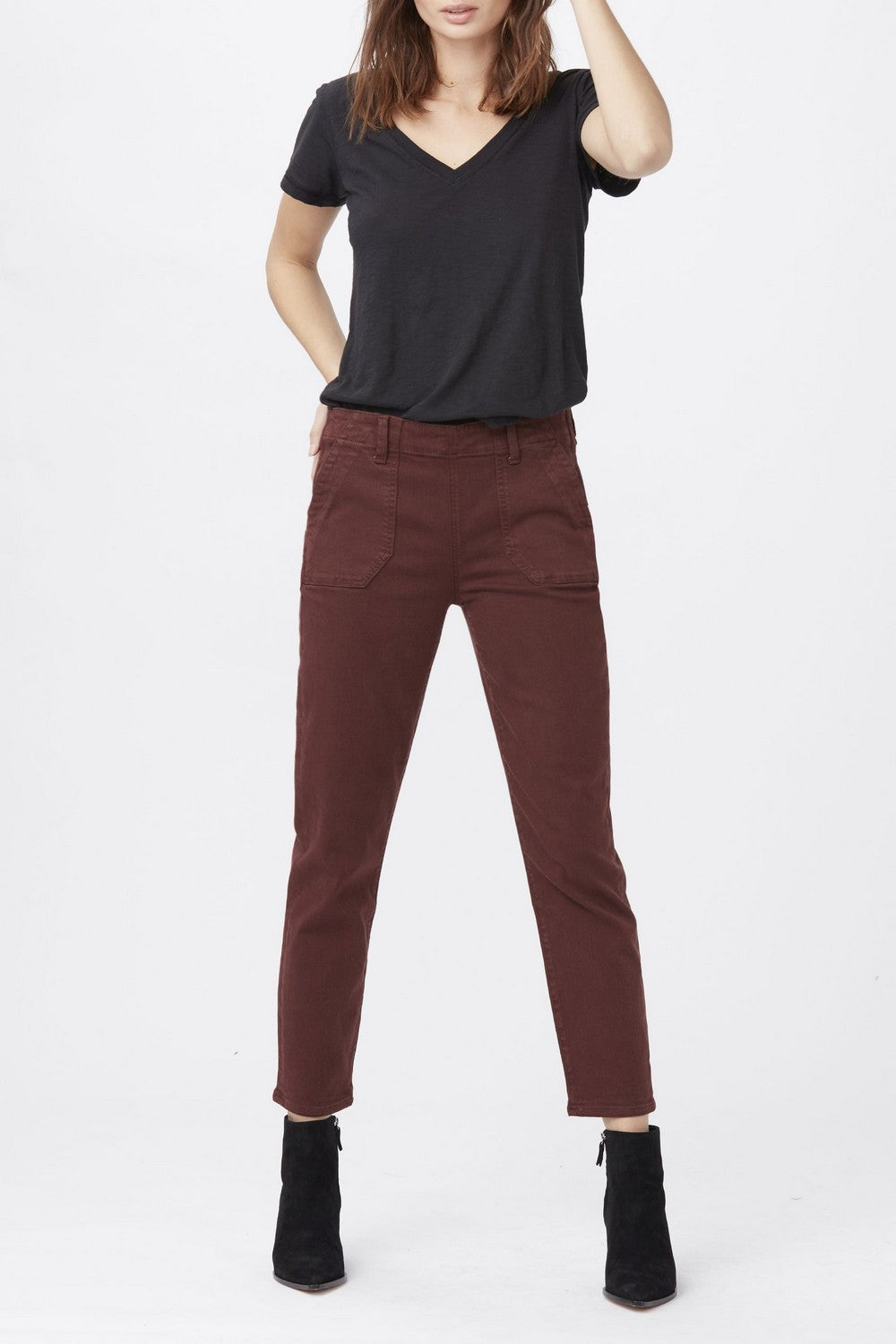 MAYSLIE SLIM W SIDE ZIPPER  VINTAGE RICH COCOA