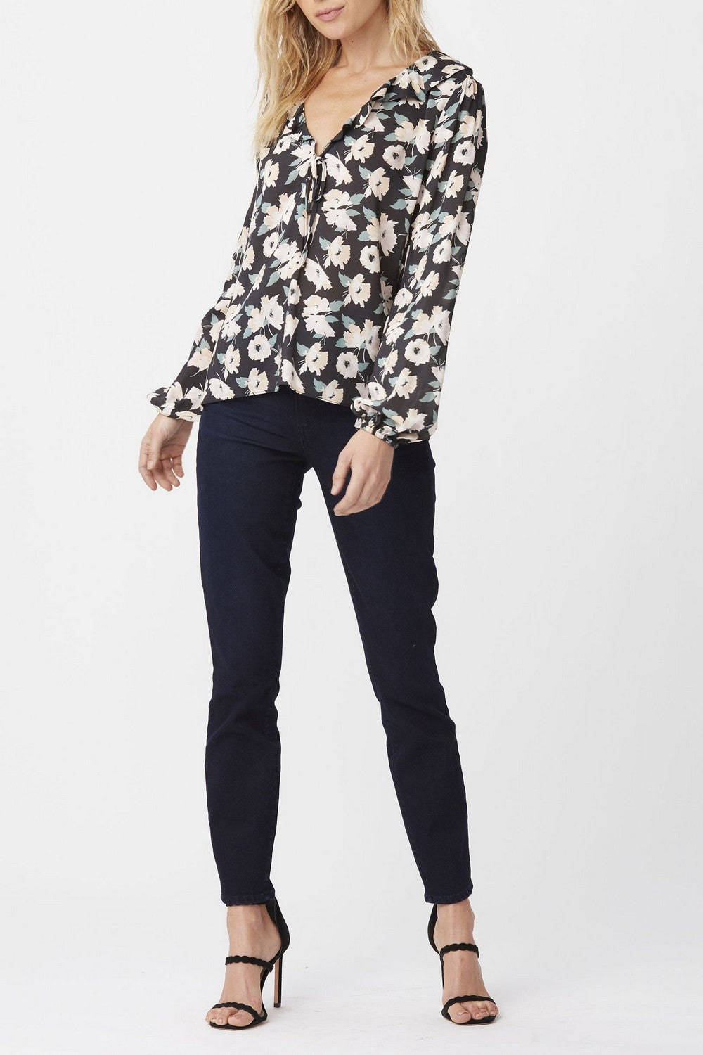 LILI TOP  BLACK MULTI