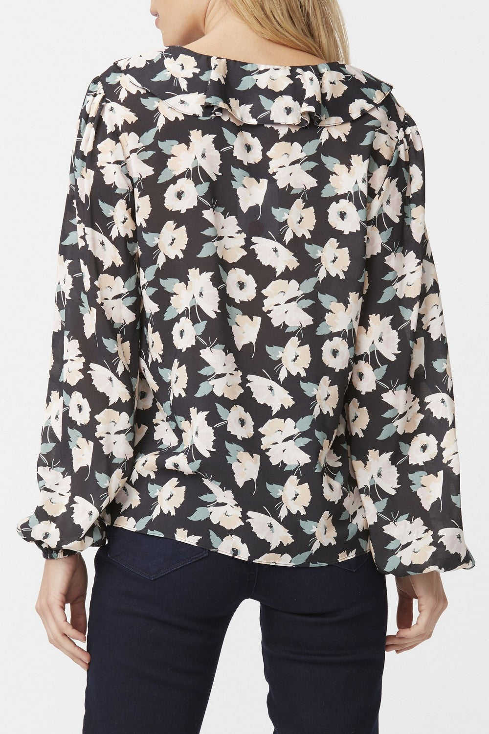 LILI TOP  BLACK MULTI