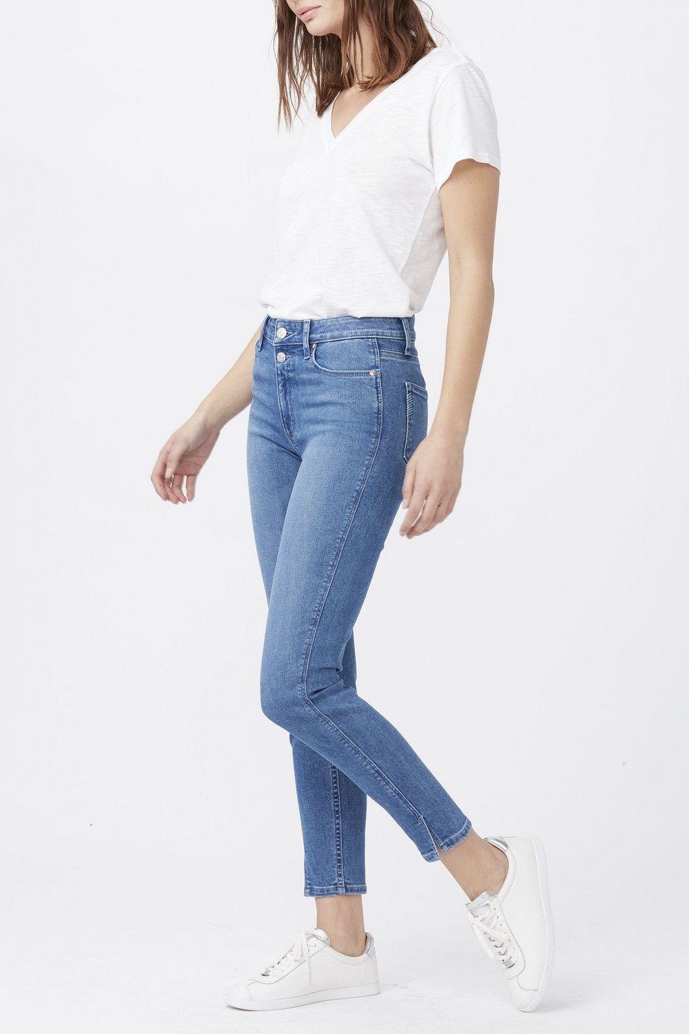 HOXTON ANKLE W TWISTED OUTSEAM + DOUBLE BUTTON +