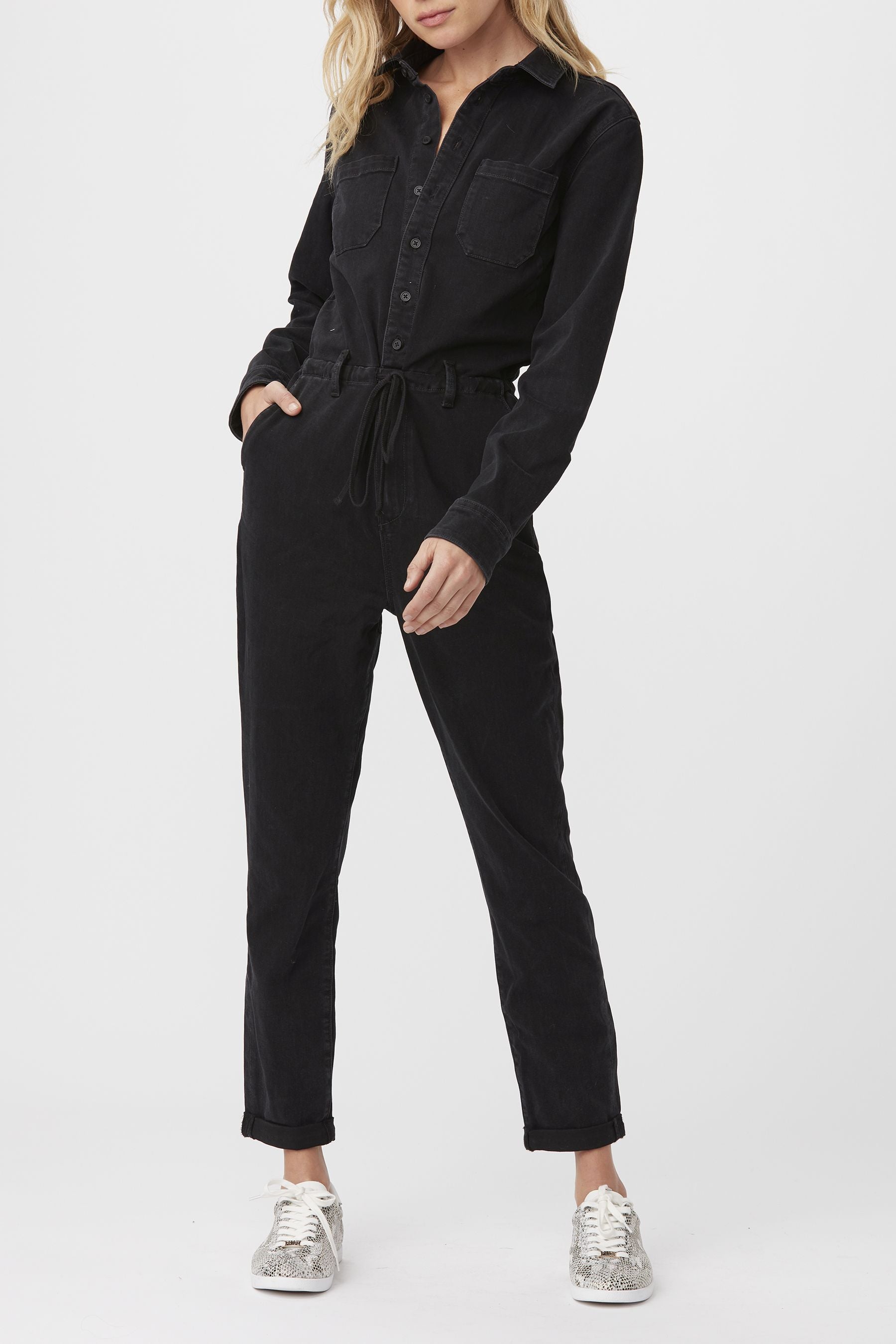 CHRISTY LONG SLEEVE JUMPSUIT  DREAMY BLACK