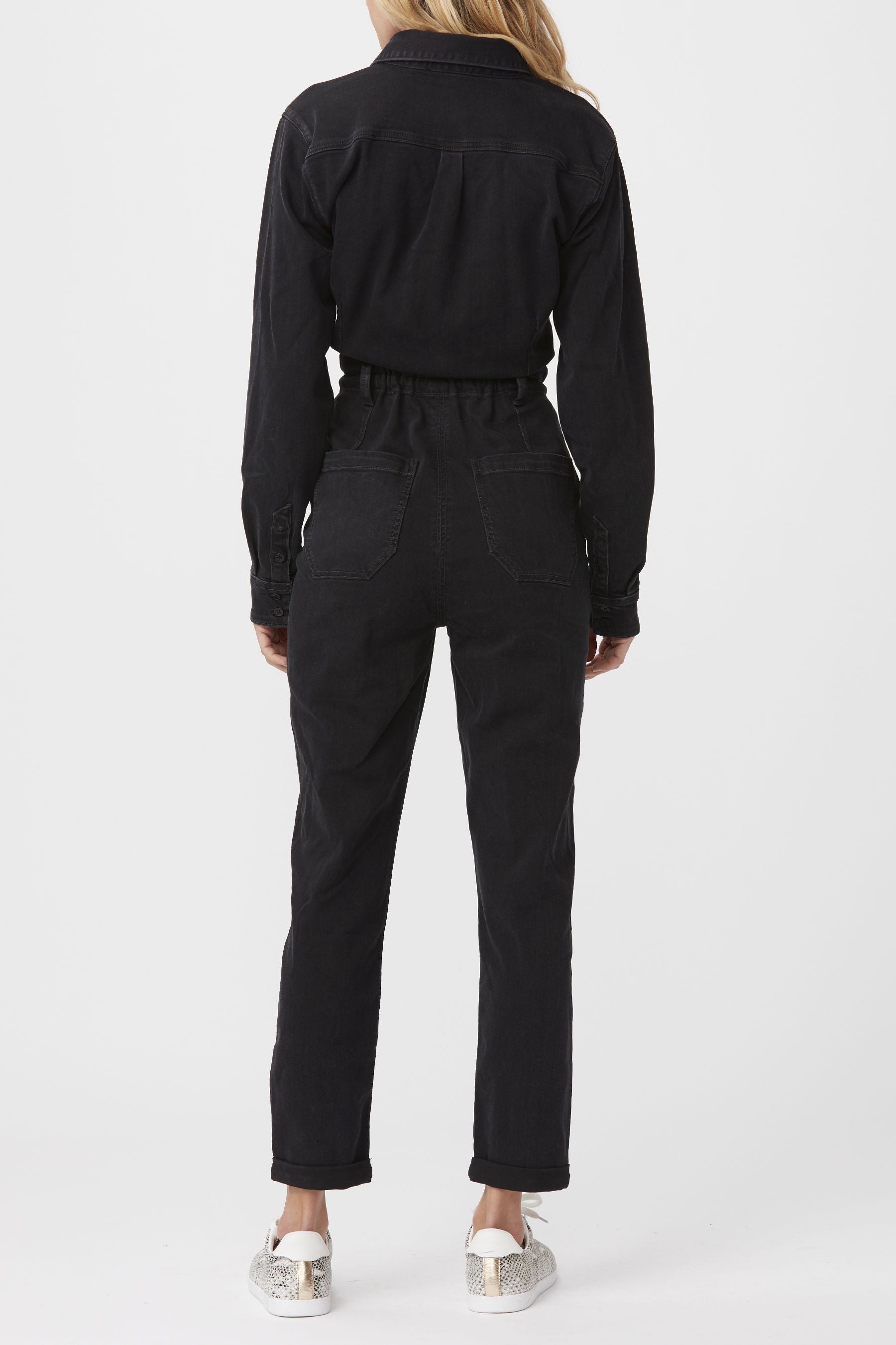 CHRISTY LONG SLEEVE JUMPSUIT  DREAMY BLACK