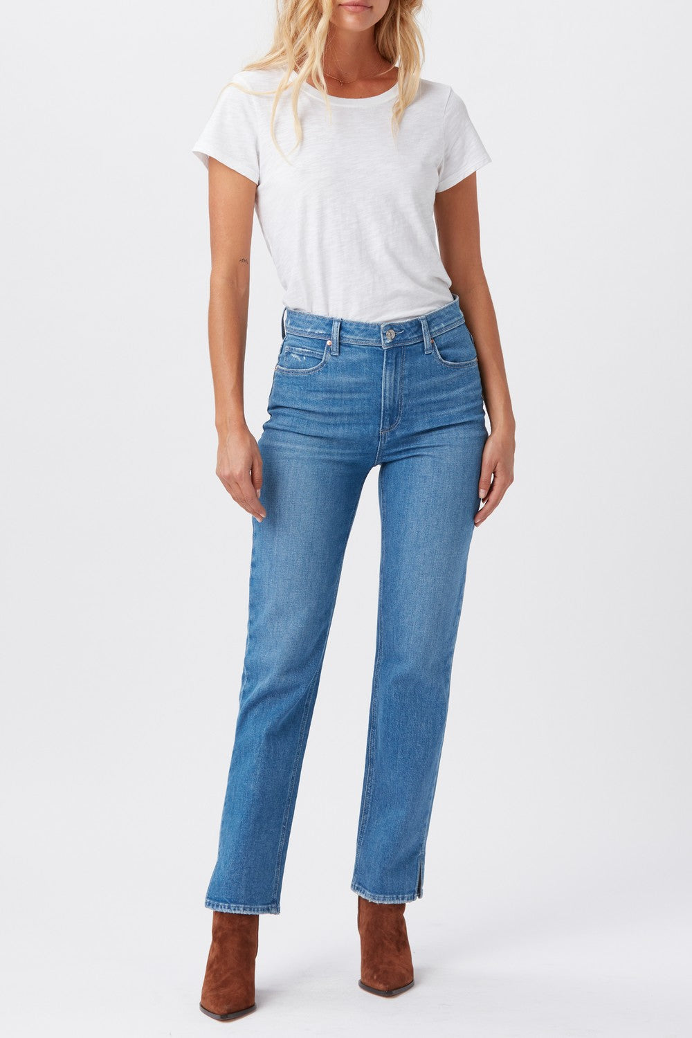 SARAH STRAIGHT 30 W SMALL OUTSEAM SLIT + CHEWED
