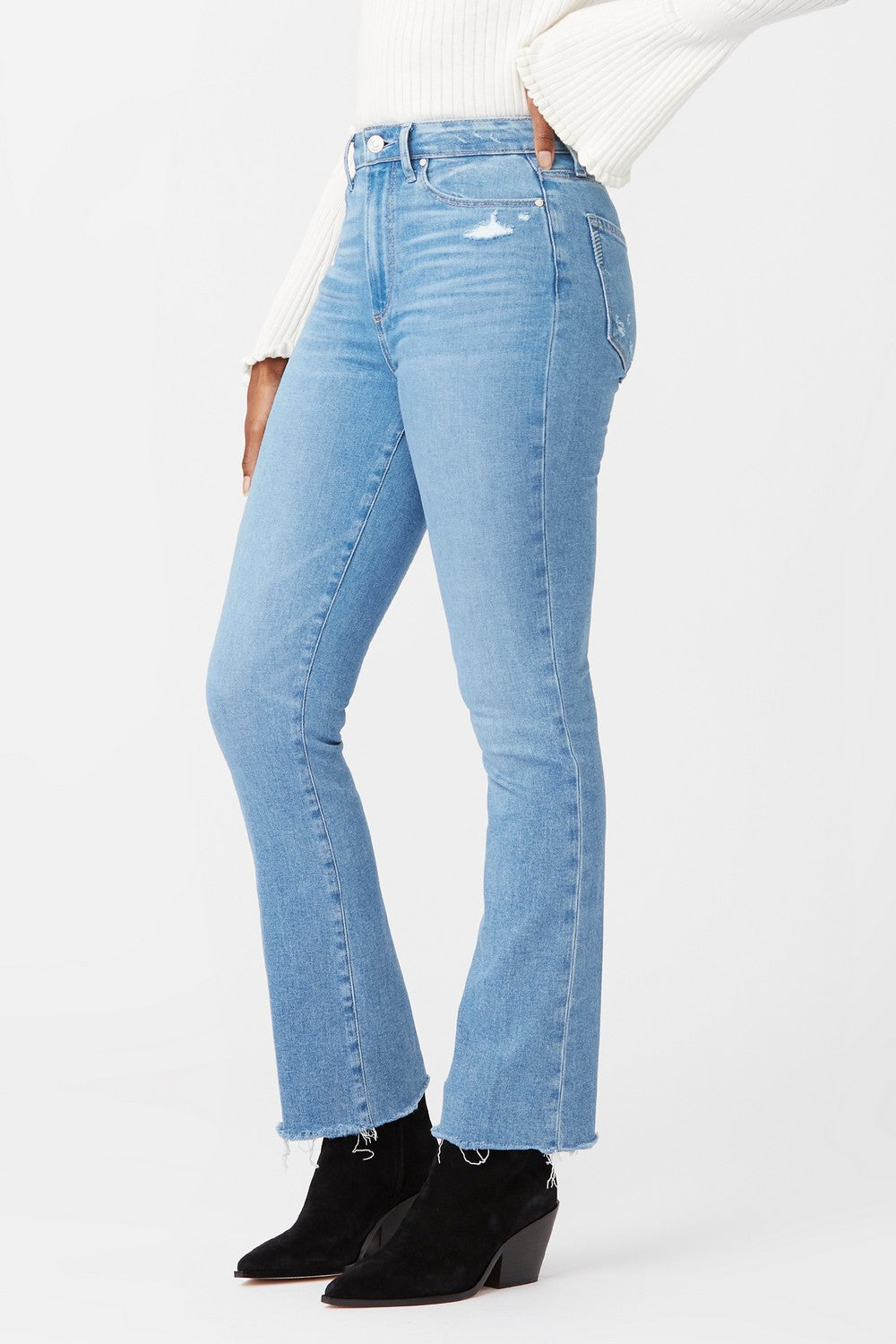 FEEME  FOLK DISTRESSED W FREEHAND HEM