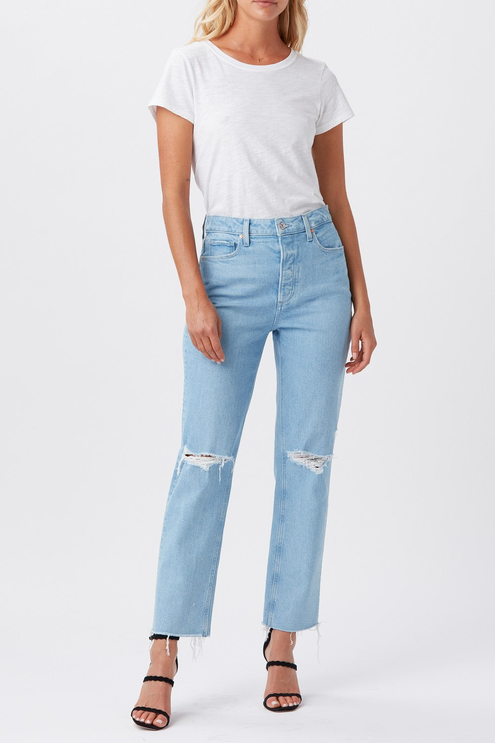 SARAH STRAIGHT ANKLE W REVERSE WAISTBAND + COVERE