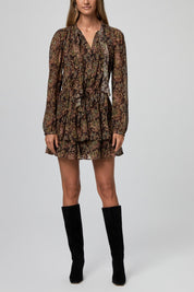 ELYNNE DRESS  BLACKBROWN
