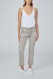 MAYSLIE STRAIGHT ANKLE W GROSGRAIN SIDE STRIPE