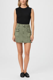 JESSIE SKIRT WCARGO POCKETS  VINTAGE IVY GREEN