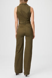 SASHA JUMPSUIT WSELF BELT  VINTAGE OLIVE MEADOW