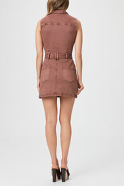 KELSEE DRESS WSELF TIE  VINTAGE BRUNETTE