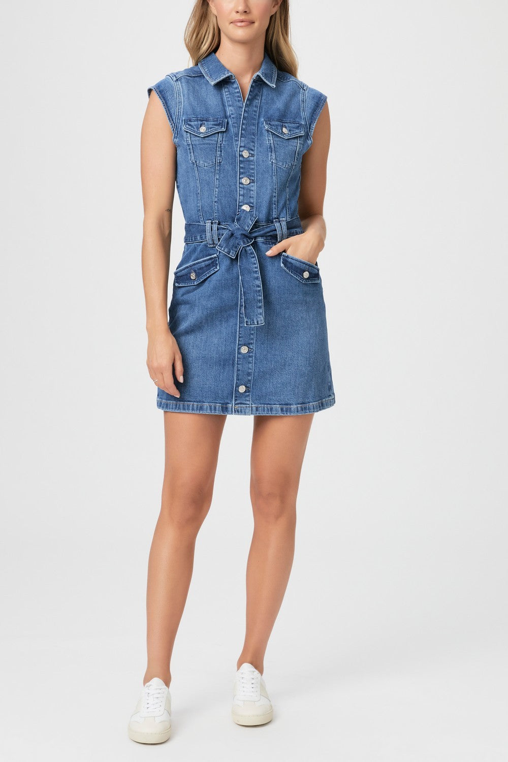 JAXIN DENIM  DRESS WJOLENE POCKETS  KAMILLA
