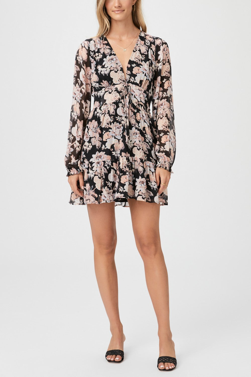 LEONE DRESS  BLACK MULTI