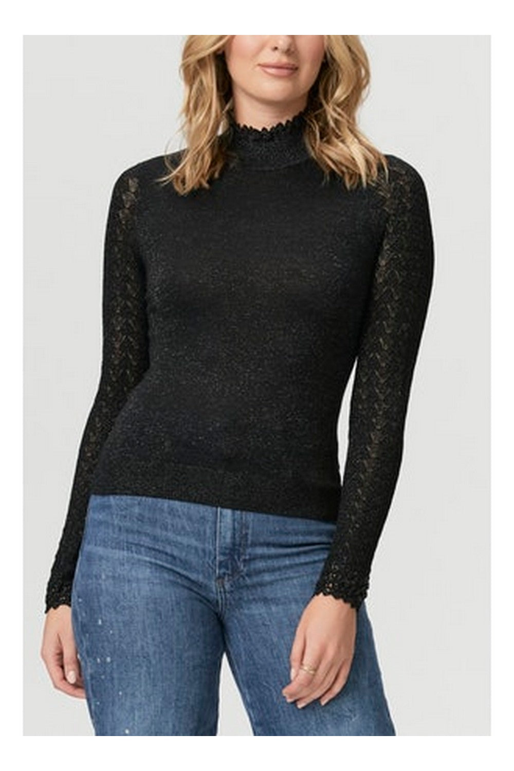 STEPHANIE TOP  BLACK SPARKLE