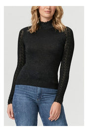 STEPHANIE TOP  BLACK SPARKLE