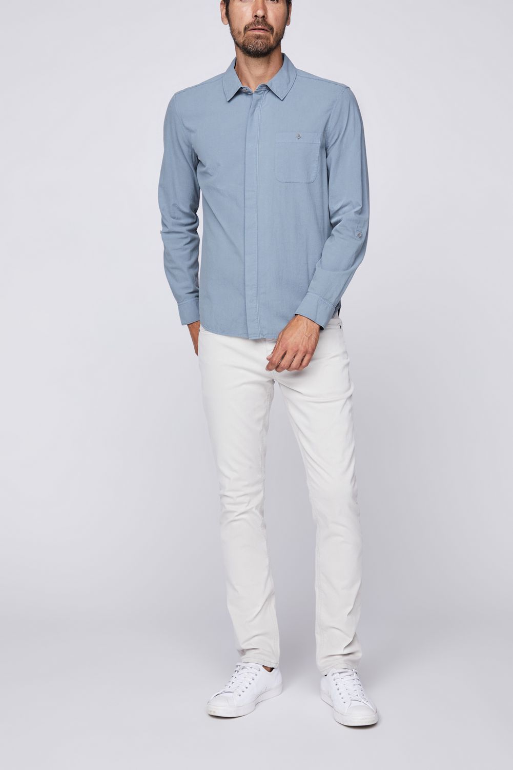 GREGORY SHIRT  BLUE SHELL
