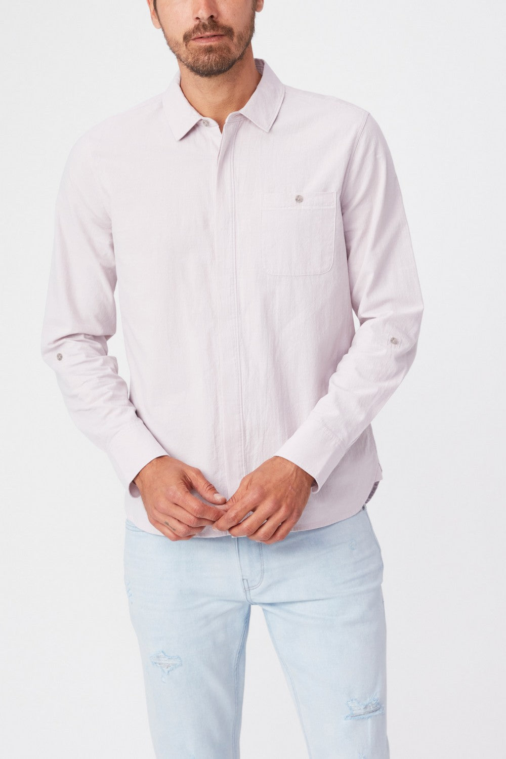 GREGORY SHIRT  BLUSH DUSK