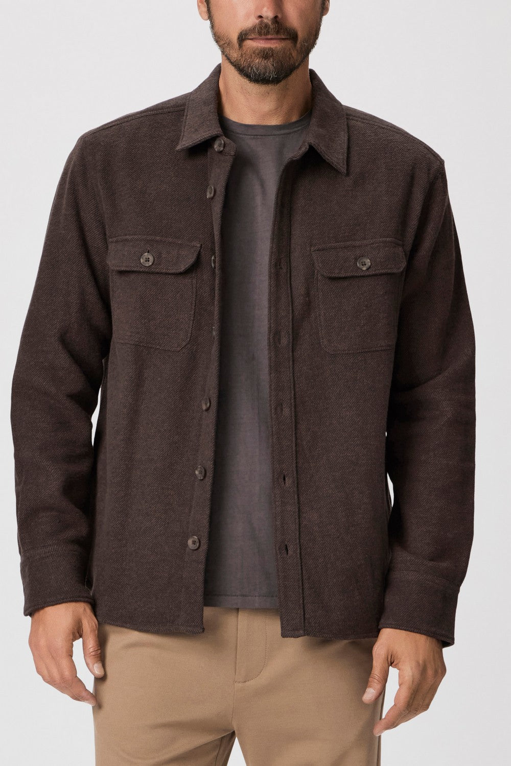 WILBUR OVERSHIRT  SMOKED CAVERN