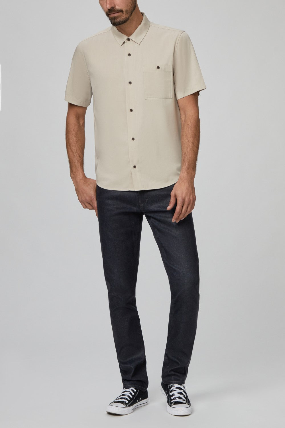 WILMER SHIRT  SAND FOSSIL