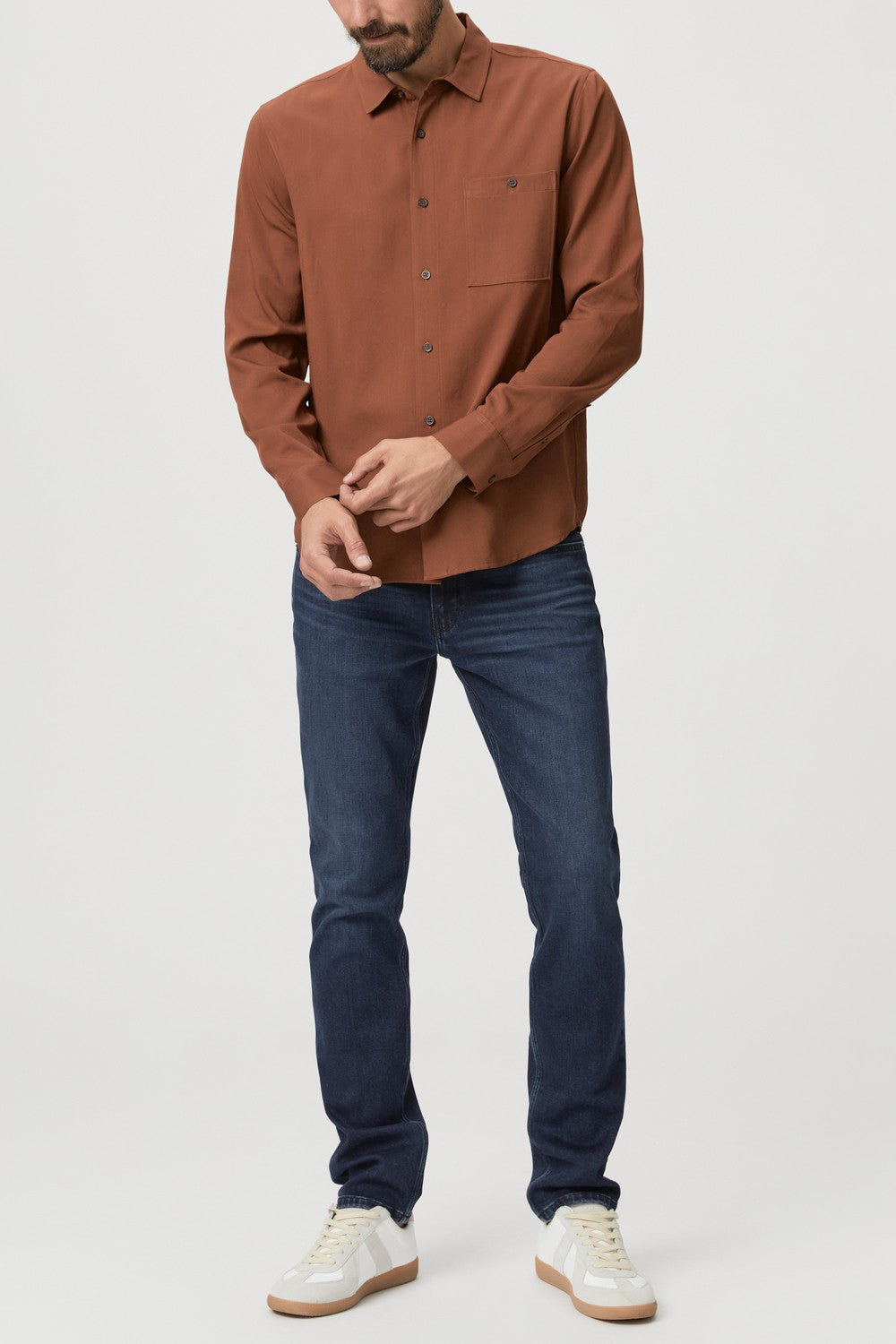 WARDIN SHIRT  DARK ITALIAN COFFEE