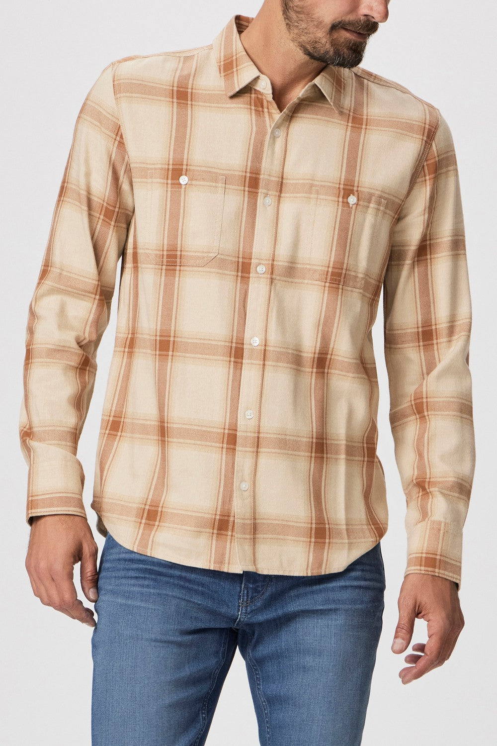 EVERETT SHIRT  ALMOND DUNE