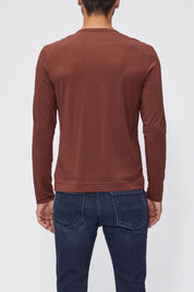GARRETT HENLEY TEE  RUBY RUM