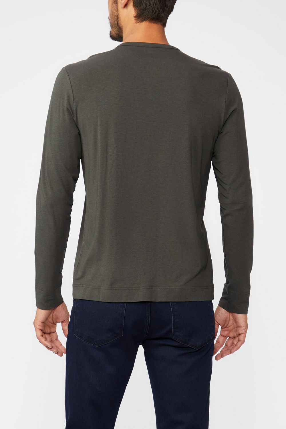 GARRETT HENLEY TEE  IRON GATE
