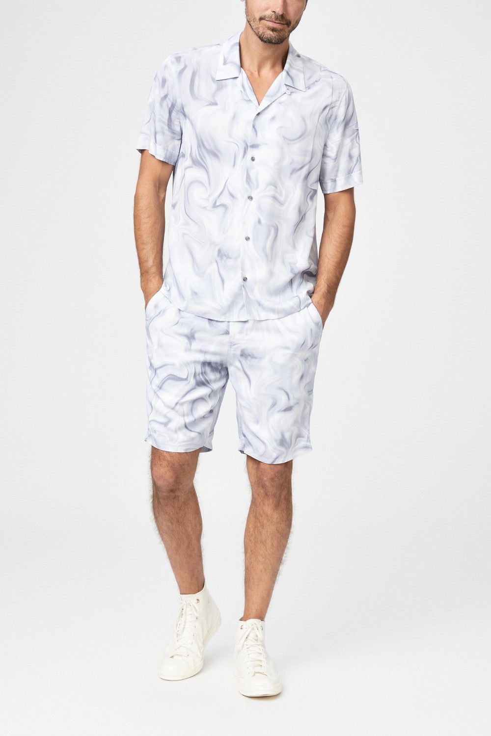LANDON SHIRT  OCEAN WAVE MULTI