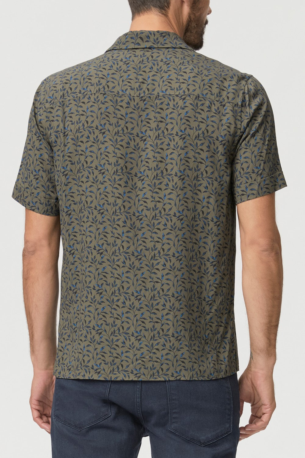 LANDON SHIRT   BLUE LEAF